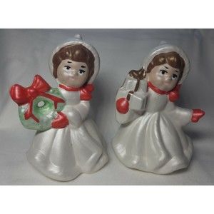Set Of Ceramic Christmas Figurines